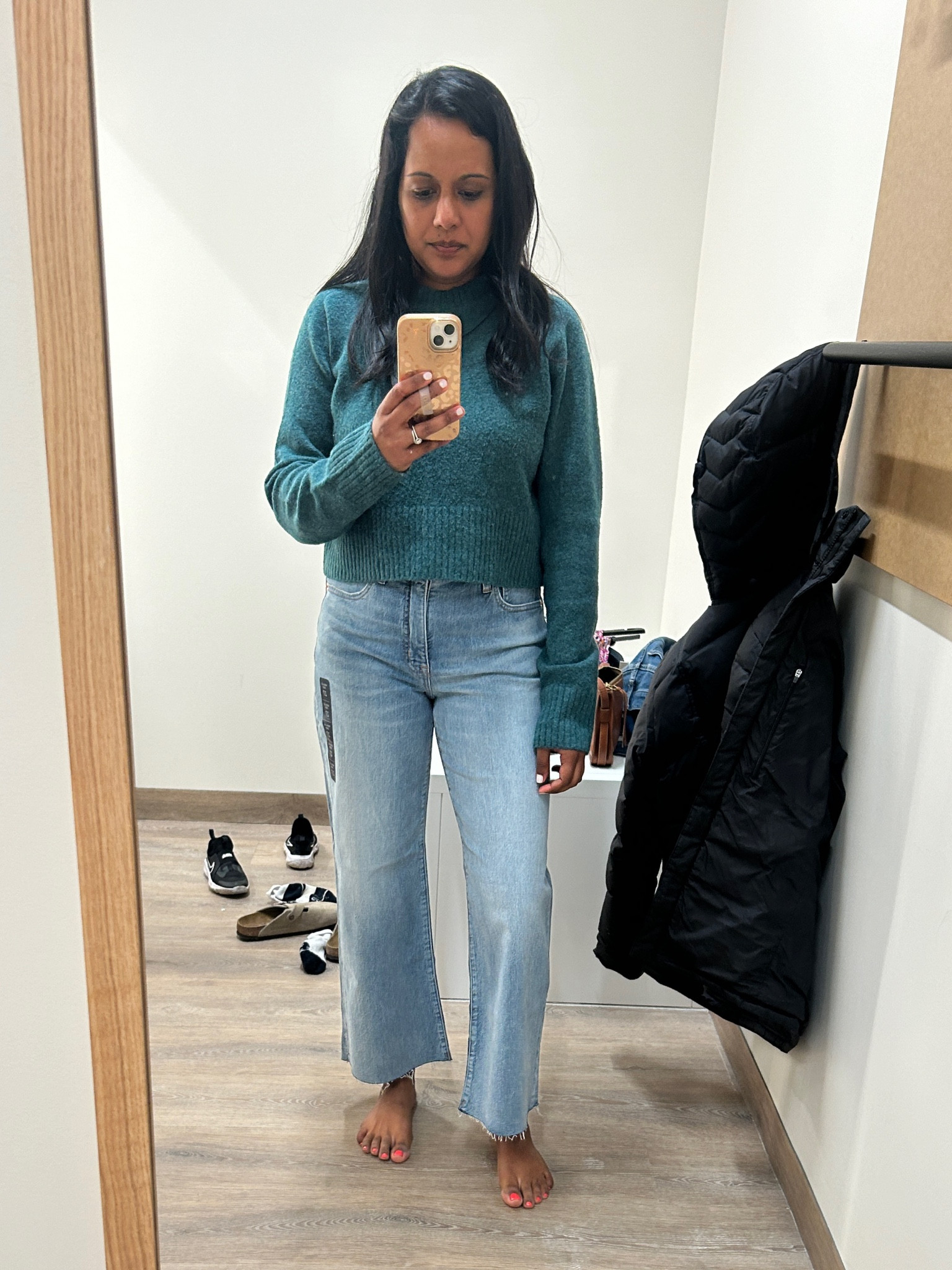 Jcrew factory wide leg crop. They are so good. Wearing size 27

#LTKfindsunder100 #LTKSeasonal