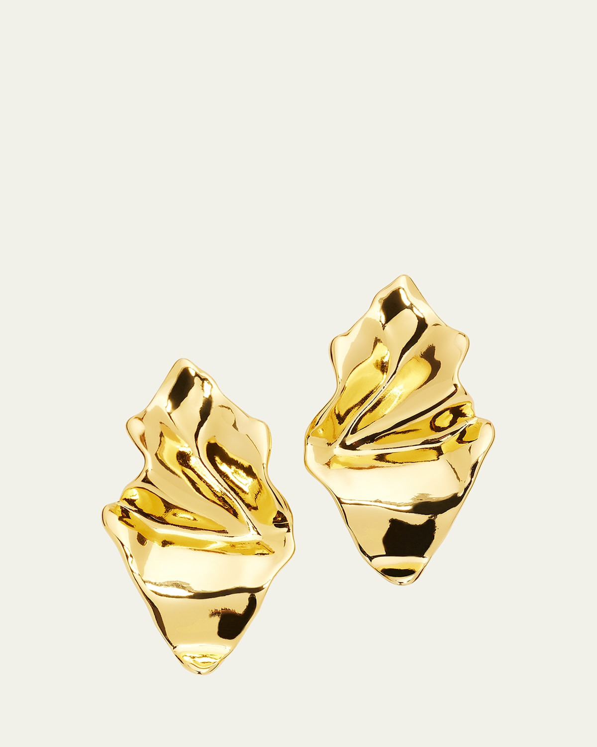 Crumpled Gold Small Post Earrings | Bergdorf Goodman