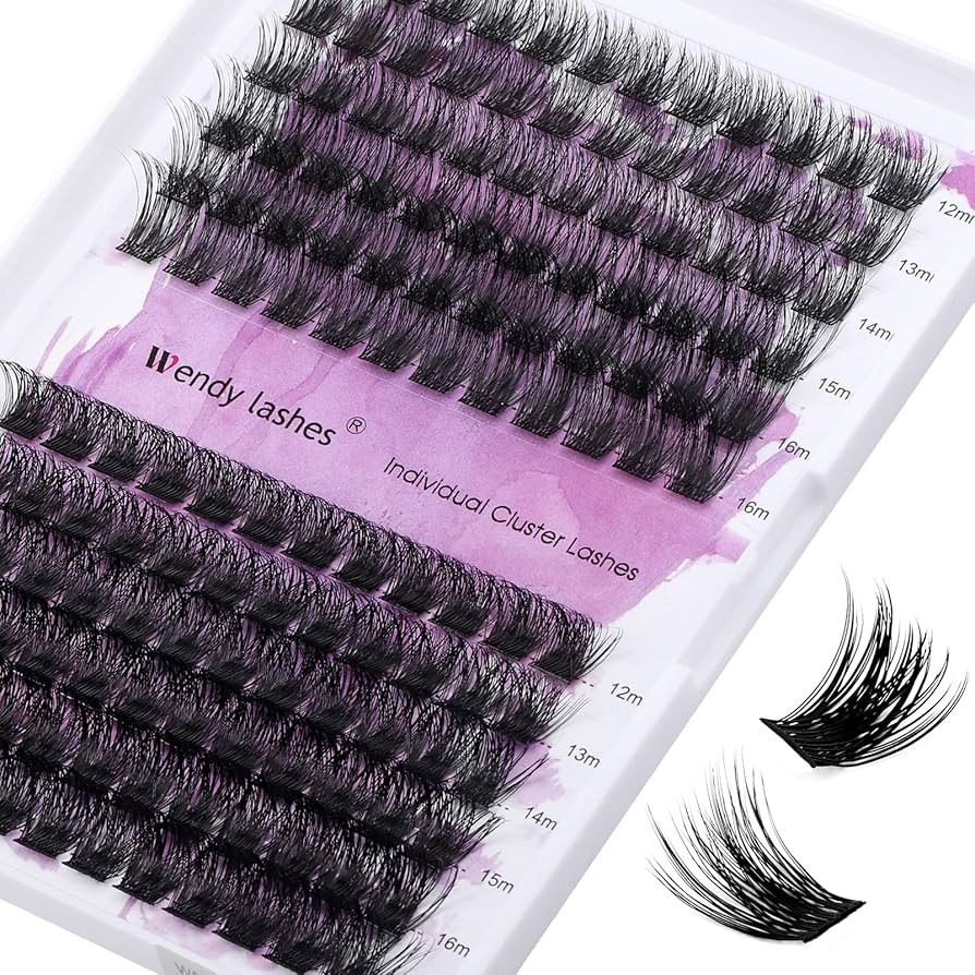 Lash Clusters Individual Lashes C/D Curl Cluster Lash Wide-stem Eyelashes Cluster 12-16mm Thin Ba... | Amazon (US)