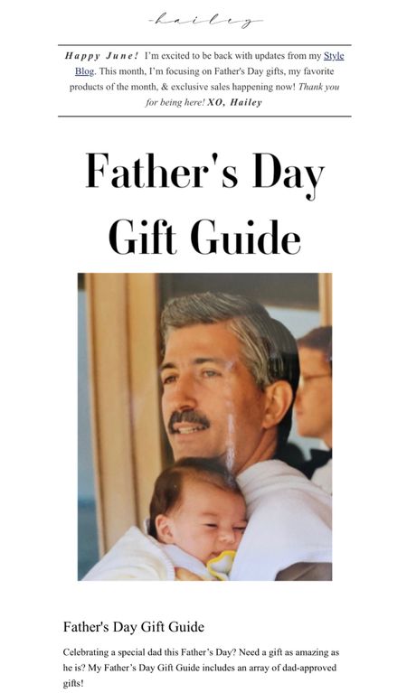 Happy June! I’m excited to be back with updates from my Style Blog. This month, I’m focusing on Father's Day gifts, my favorite products of the month, & exclusive sales happening now! Thank you for being here! XO, Hailey

#LTKGiftGuide
