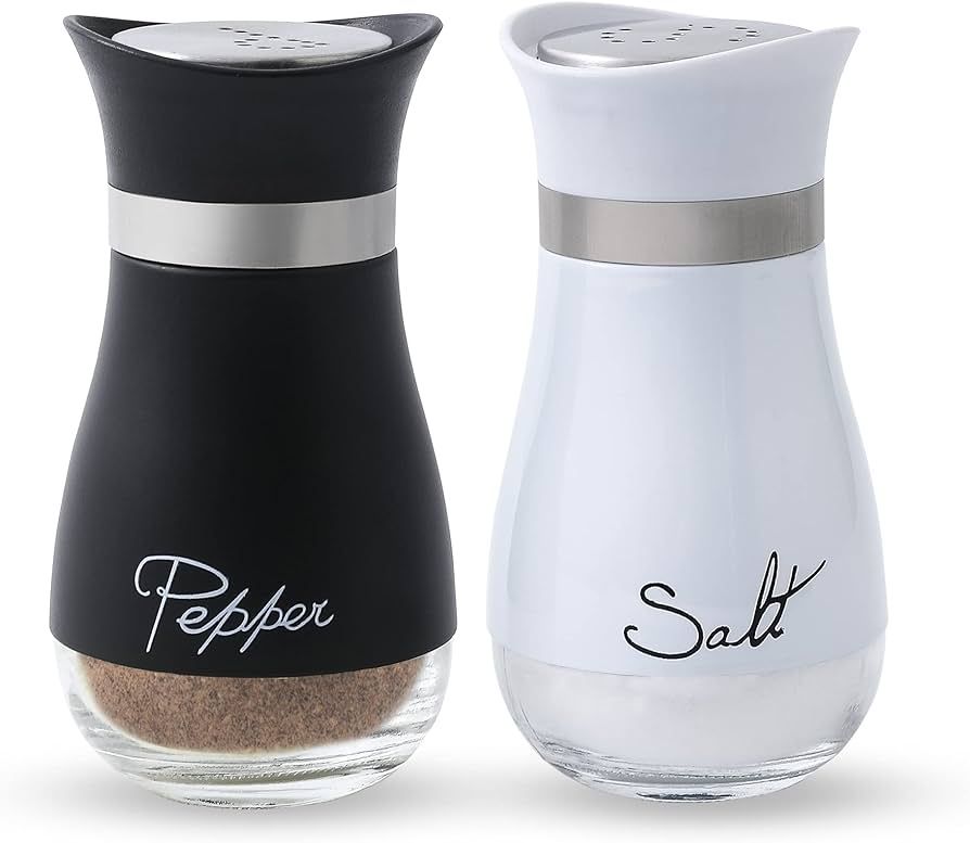 Lonffery Salt and Pepper Shakers Set - Salt Containers for Gifts, Kitchen Decor, Home, RV, Camp, ... | Amazon (US)