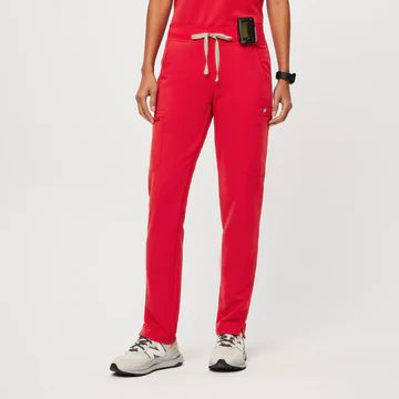 Women’s Yola™ Skinny Scrub Pants 2.0 - Neon Red · FIGS | FIGS