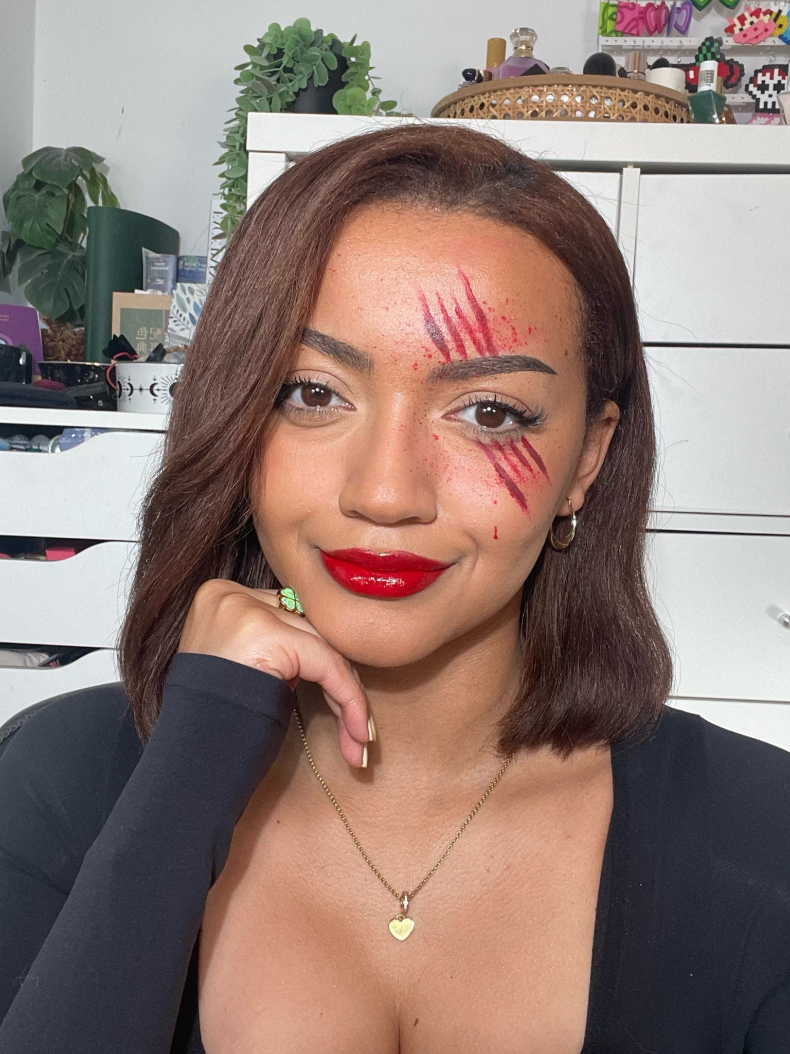 Last minute halloween makeup look idea: scratch🩸

#LTKmakeup #LTKbeauty #LTKautumn