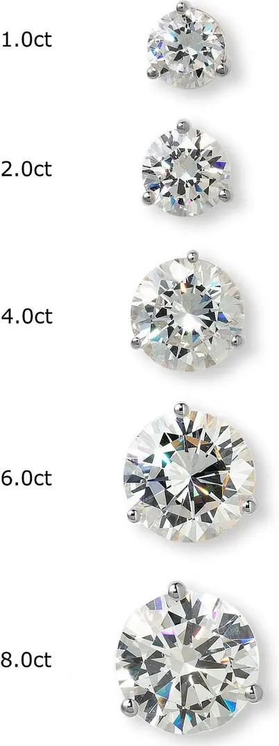 Cubic Zirconia Stud Earrings - 2ct. | Nordstrom