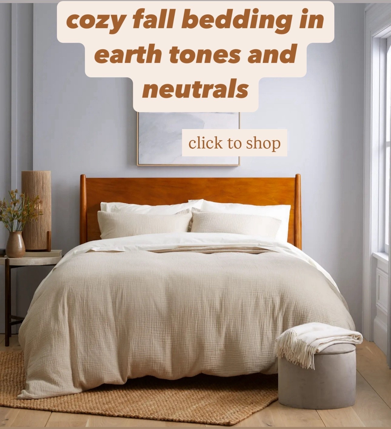 cozy fall bedding ideas for a warm bedroom
Cozy fall bedding instantly makes your room feel inviting. Think soft quilts, layered throws, and warm seasonal tones.

Pair organic cotton sheets with a plush duvet for comfort as temps drop. Simple textures bring both style and function.

Organic fall bedding creates a warm, cozy space you’ll love retreating to all season long. 

#LTKSeasonal #LTKHome