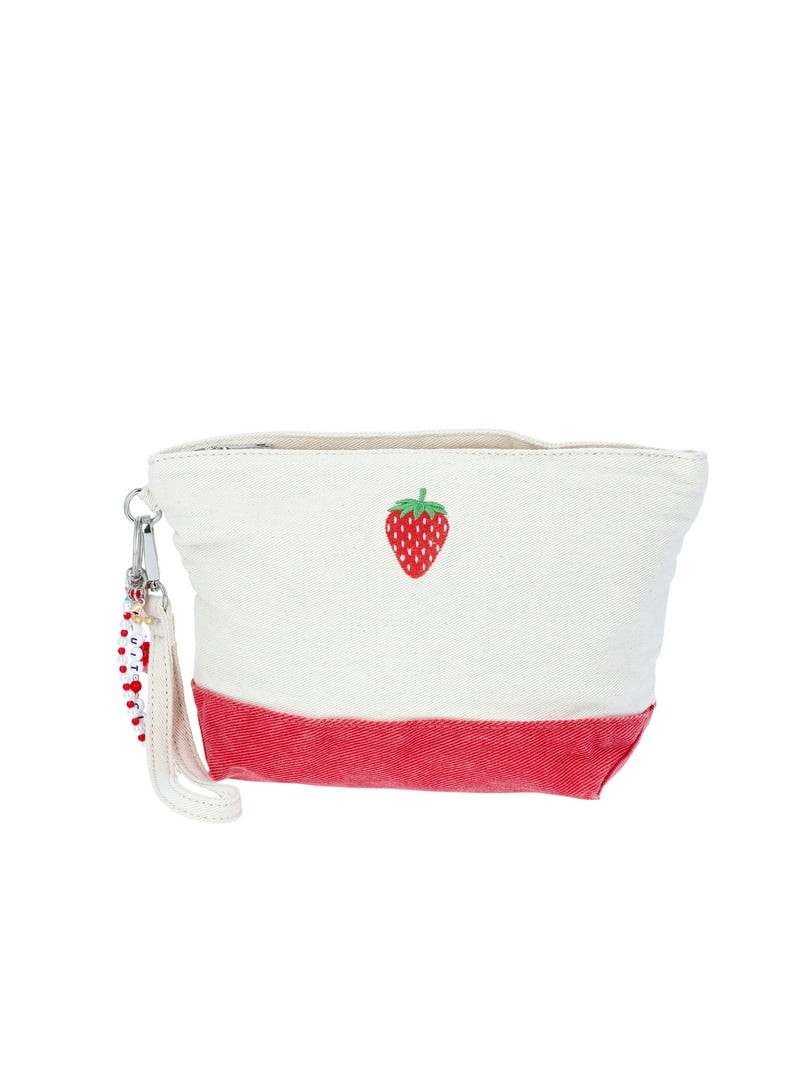 No Boundaries Casual Pouch with Keychain, Women's, Natural | Walmart (US)