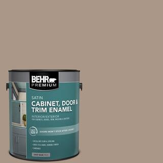 1 gal. #N230-4 Chic Taupe Satin Enamel Interior/Exterior Cabinet, Door & Trim Paint | The Home Depot