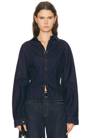 AGOLDE Devon Shirt in Blue | FWRD 