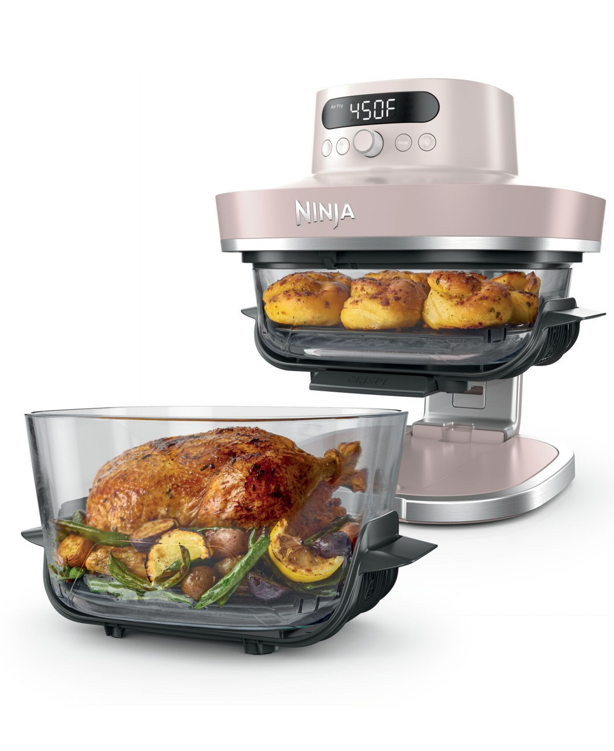 Ninja Crispi Pro 6-in-1 Countertop 11" Air Fryer - Rose Quartz | Macy's