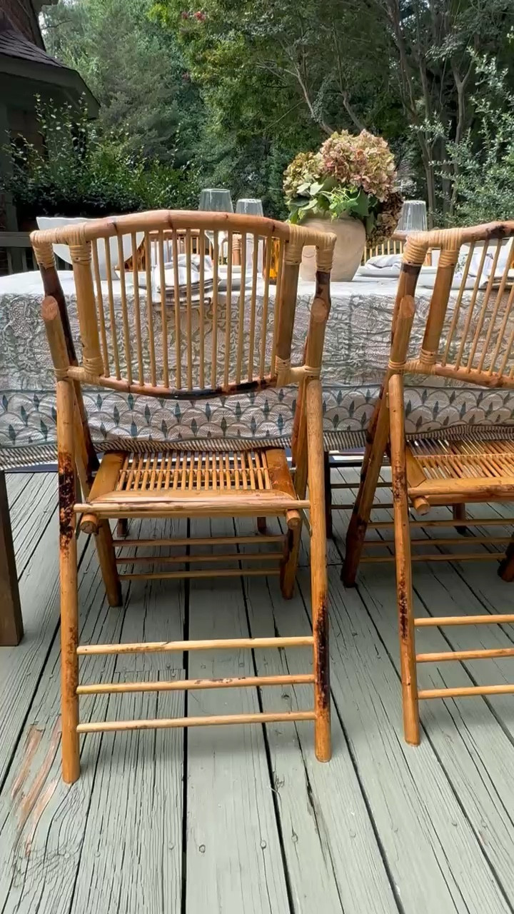 Cozy patio, how we decorate our patio, outdoor table, tablescape, outdoor ideas, outside party ideas, classic home, grandmillennial home, spring patio ideas

#LTKStyleTip #LTKHome