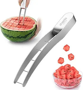 Watermelon Cutter Slicer,Stainless Steel Watermelon Cube Cutter Quickly Safe Watermelon Knife,Fun... | Amazon (US)