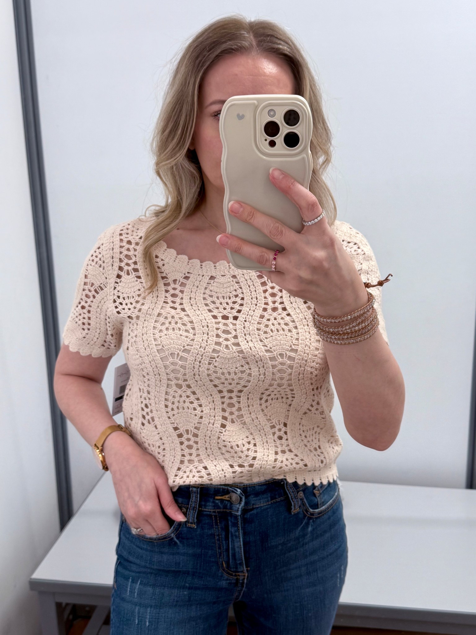 Trending now: Jessica Simpson Women's Leilah Cropped Crochet Tee with Short Sleeves. Wearing Xs, $24. 






Trending crochet top, Walmart crochet tee, Walmart crochet top, Jessica Simpson crochet top 

#LTKFindsUnder50 #LTKSeasonal #LTKTravel #LTKOver40 #LTKPetite #LTKSummerEdit