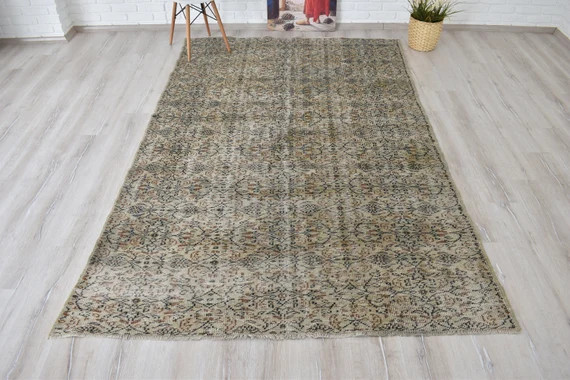 Persian Rug Area Rug Turkish Rug 6x9 Vintage Rug  Anatolian | Etsy | Etsy (US)