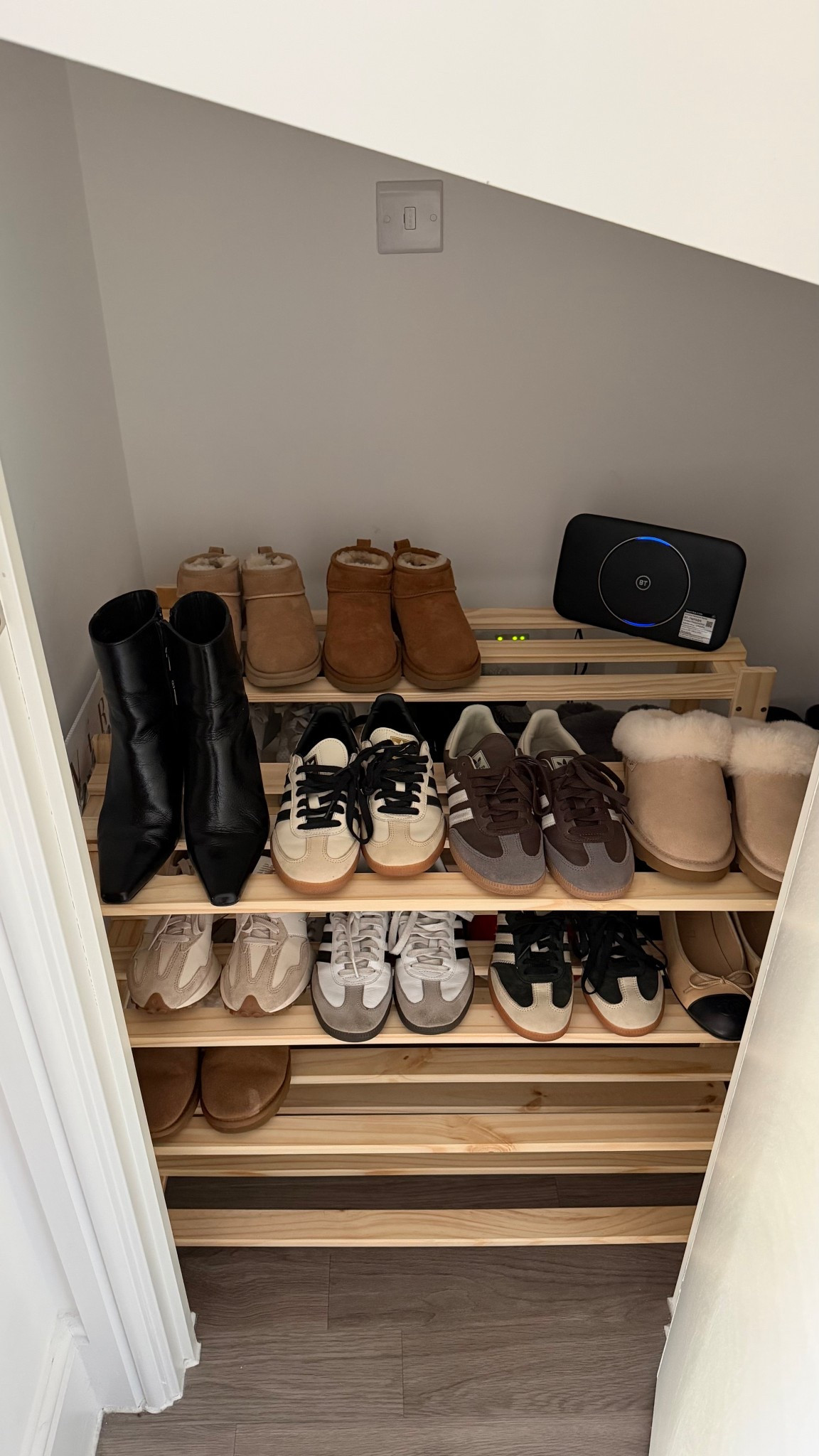 Finally sorted out the shoe cupboard under the stairs, these shelves are so handy & easy to put together 👟 

#LTKshoes #LTKuk #LTKhome