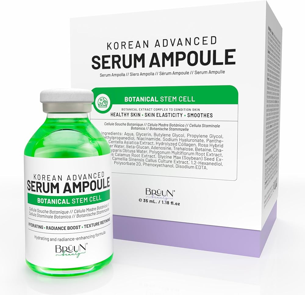 BRÜUN SC - Control Botanical Stem Cell Ampoule - Korean Serum Booster for Face and Body Skin Car... | Amazon (US)