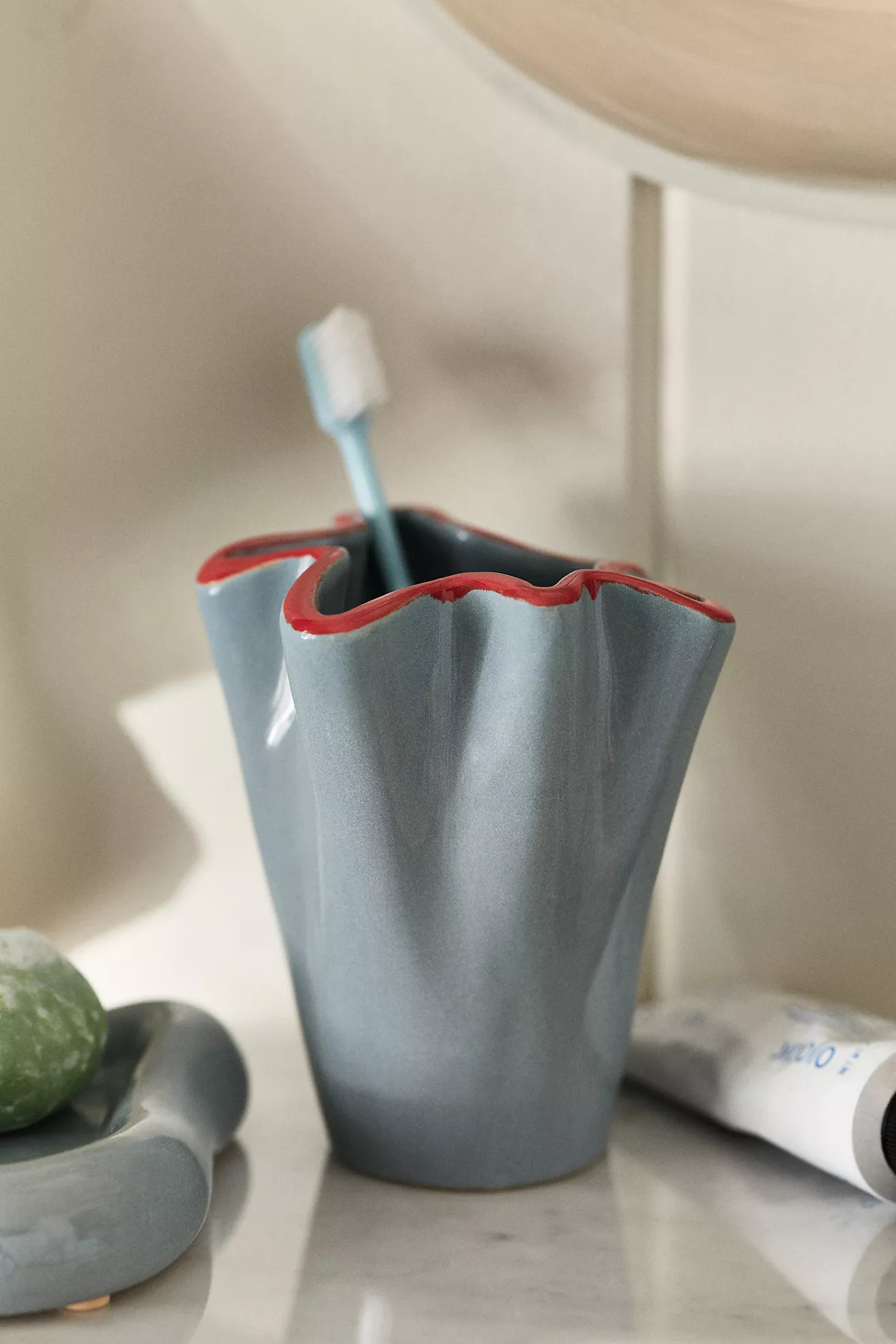 Damson Madder Irregular Bath Tumbler | Anthropologie (US)