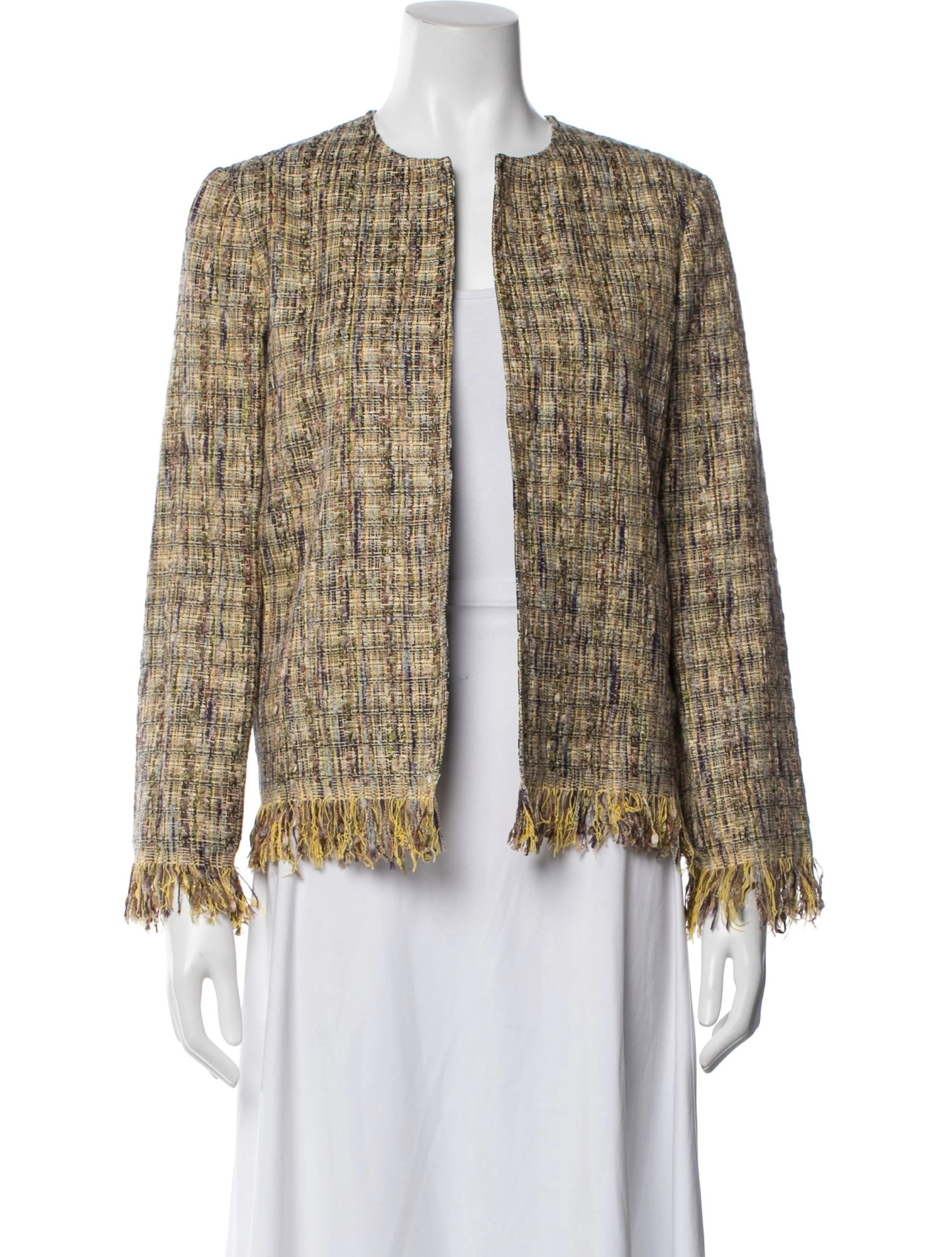 Tweed Pattern Jacket | The RealReal