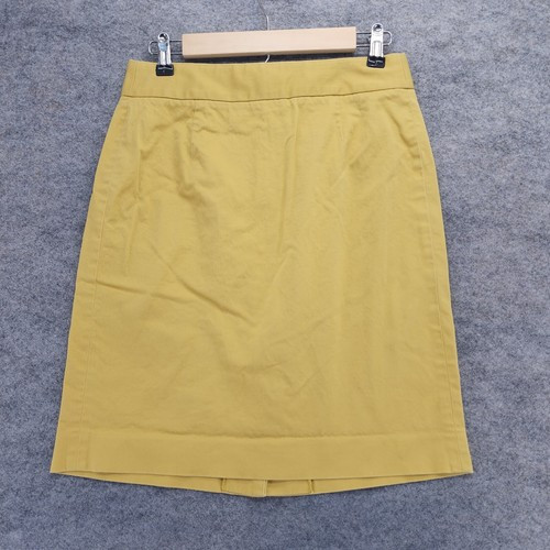 J Crew Skirt Womens Size 4 Pencil Yellow 28" Waist | eBay US