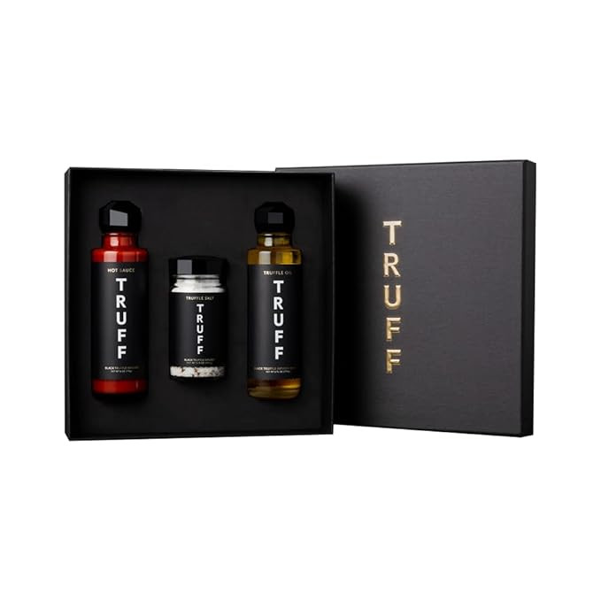 TRUFF Starter Pack, Includes Black Truffle Hot Sauce (6 oz.), Black Truffle Oil (6 oz.), and Blac... | Amazon (US)
