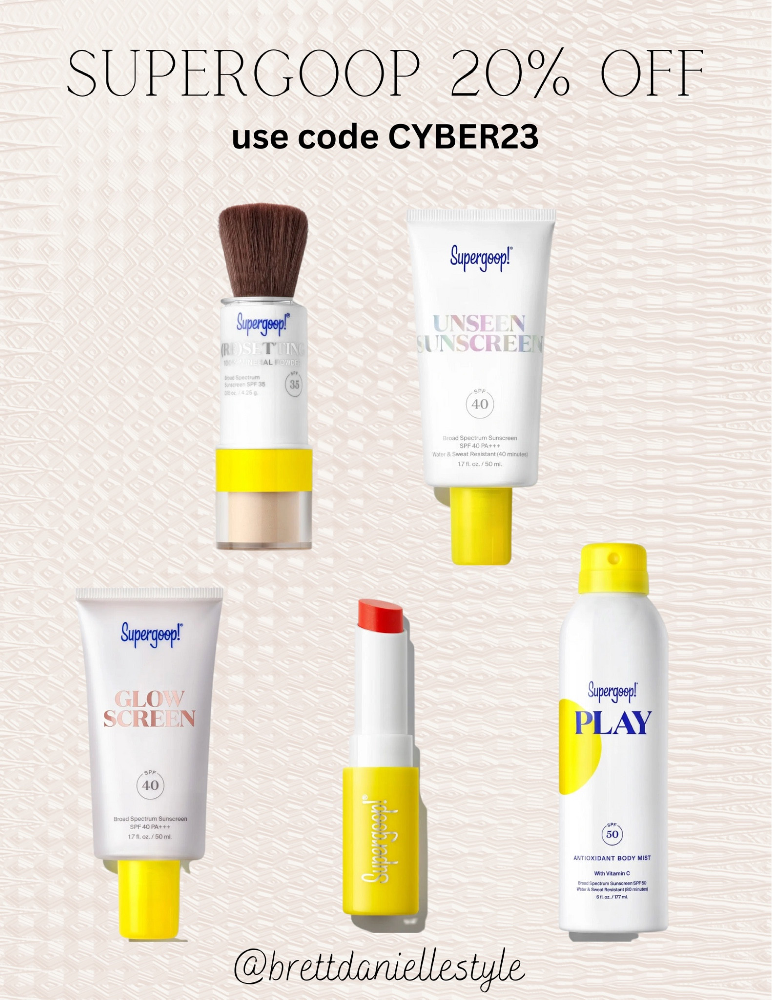 Super good 20% off // use code CYBER23 // skincare // gift guide // stocking stuffer // gifts for her // makeup // beauty // sunscreen // vacation 

#LTKbeauty #LTKCyberWeek #LTKGiftGuide