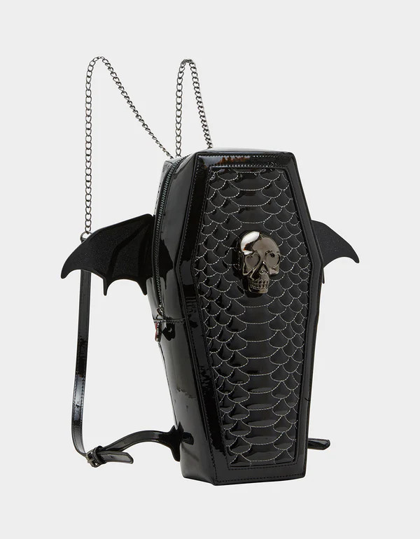 KITSCH BAT TO THE BONE BACKPACK BLACK | Betsey Johnson