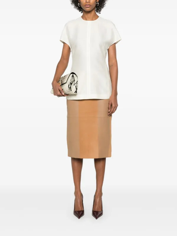 TOTEME cap-sleeve Top | Neutrals | FARFETCH | Farfetch Global