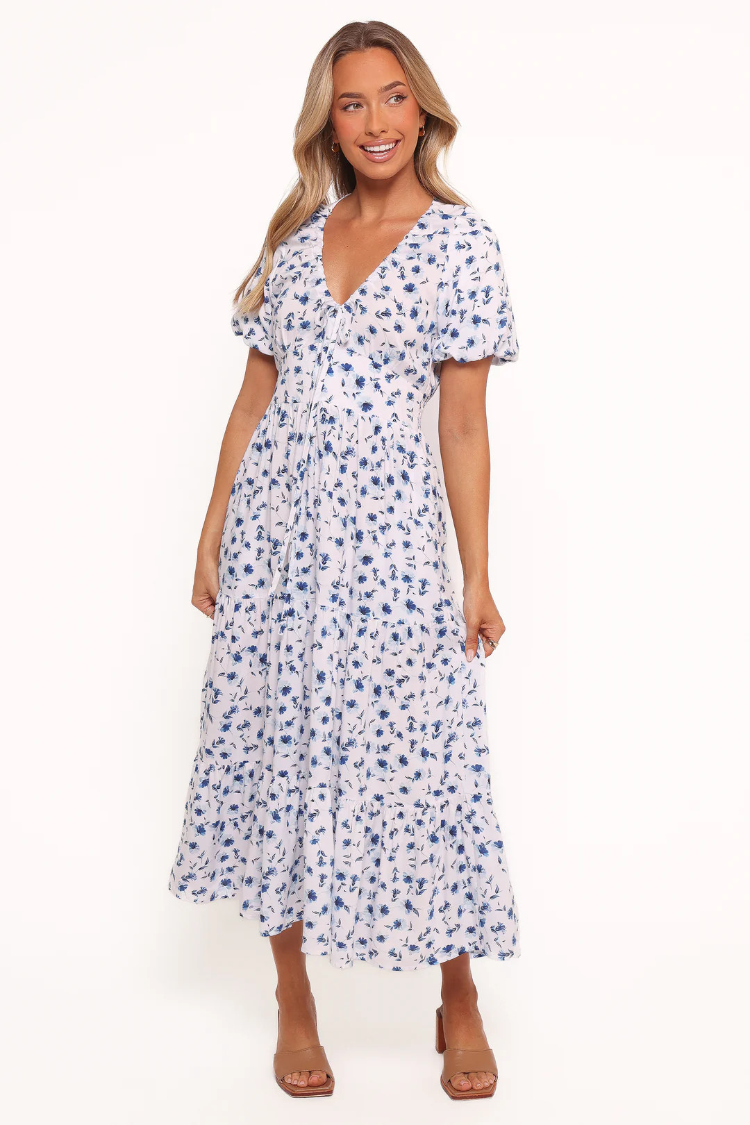 Roberts Maxi Dress - Blue Ditsy Floral | Petal & Pup (US)