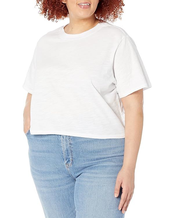 The Drop Women's Sydney Short-Sleeve Cropped Crewneck T-Shirt | Amazon (US)