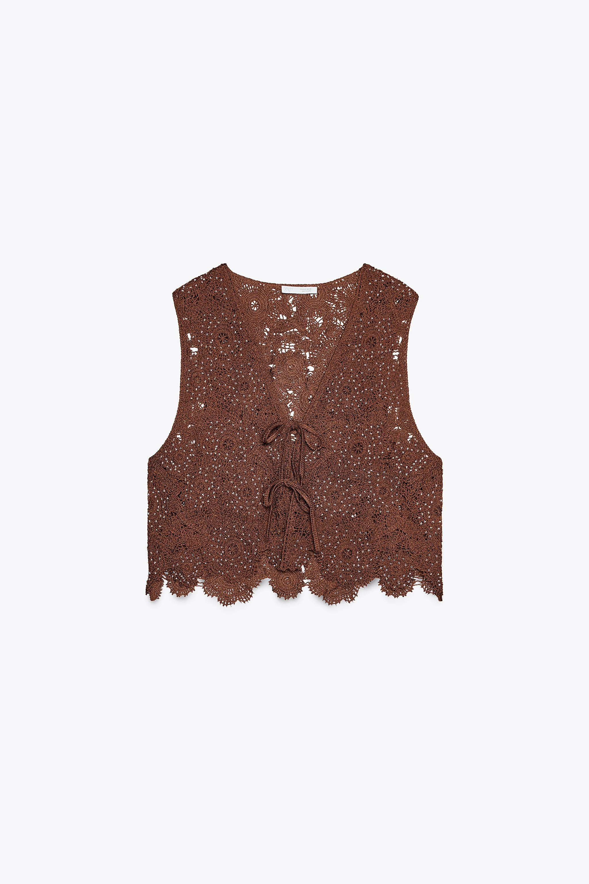 CROCHET VEST TOP | Zara US