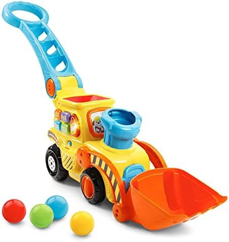 Amazon.com: VTech Pop-a-Balls Push & Pop Bulldozer,Yellow : Toys & Games | Amazon (US)