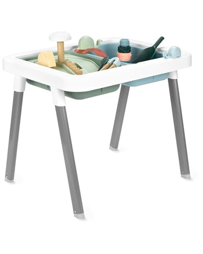 Skip Hop Discoverosity 3-in-1 Toddler Sensory Table with 13 Nature-Inspired Sensory Tools 8-Page Activity Guide 2 Bins and 2 Convertible lids, Age 18m+ | Amazon (US)