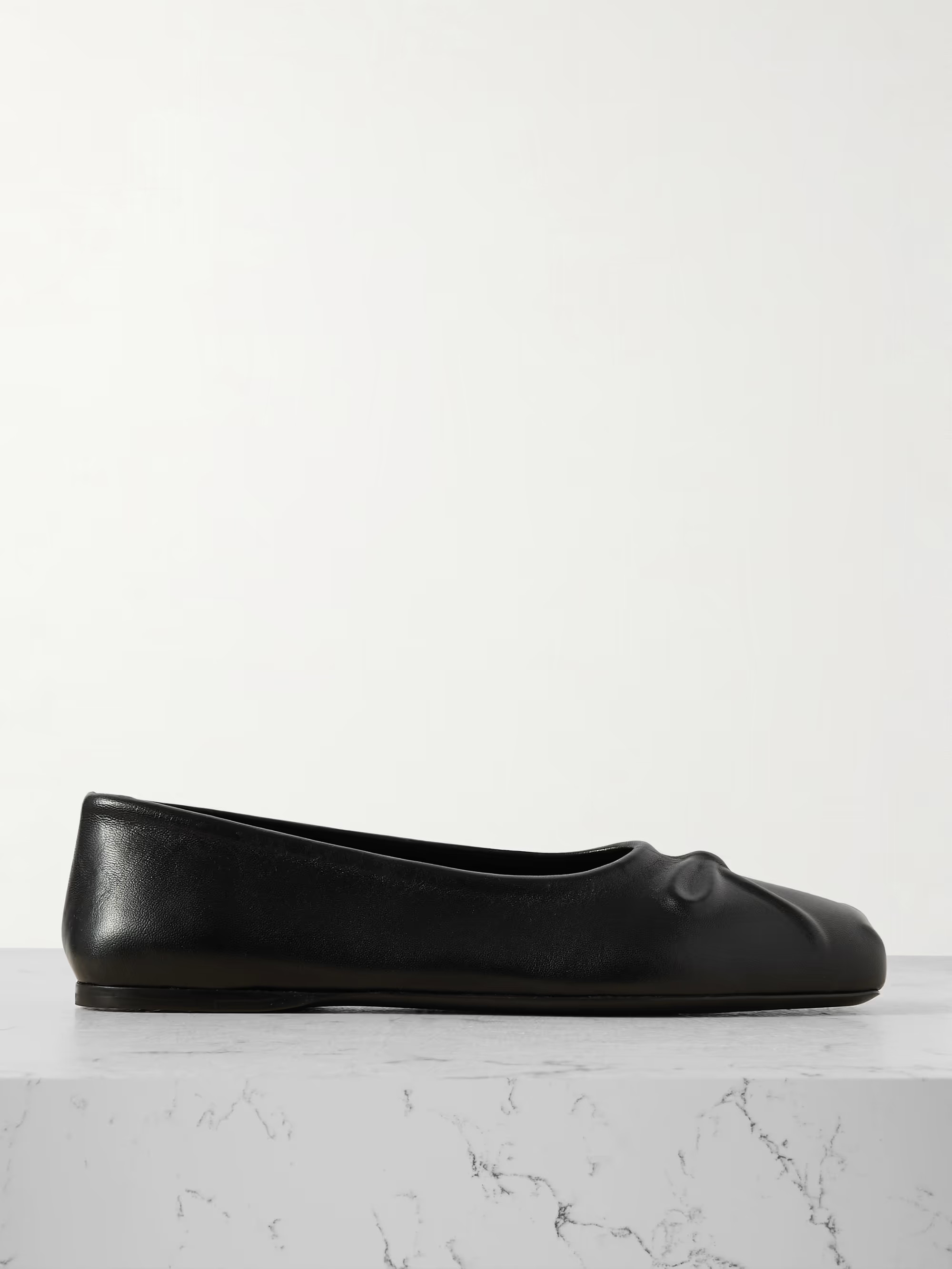 Embossed leather ballet flats | NET-A-PORTER (US)
