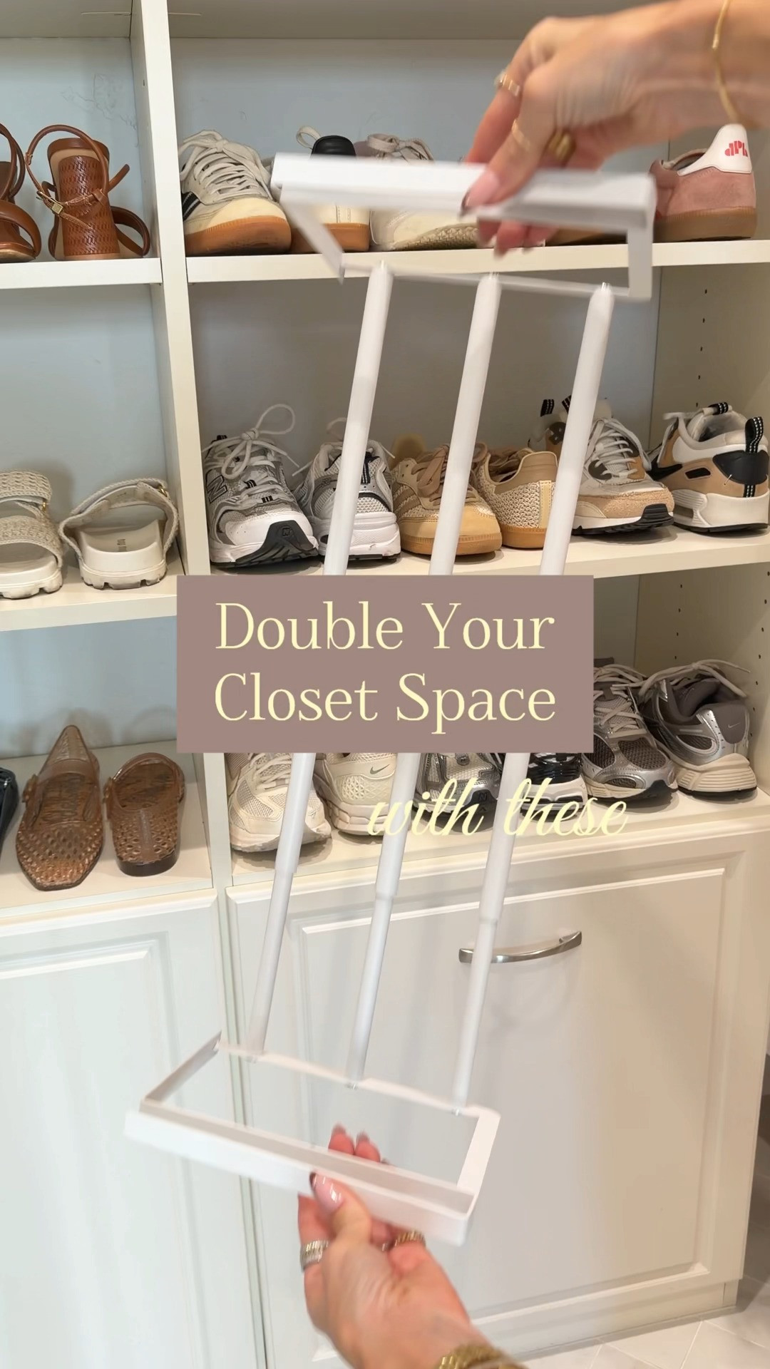 This expandable shoe rack is a simple storage glow-up ✨ Adjust the size to fit your space and use it under cabinets or shelves for shoes, clothes, and everyday essentials. Perfect for maximizing storage while keeping everything neat and easy to grab. 

 #LTKHome