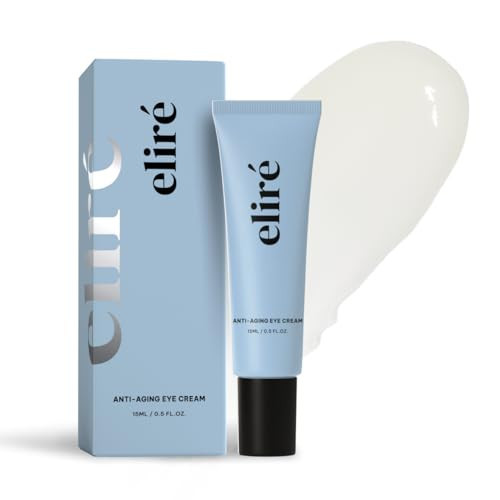 Eliré Korean Anti-Aging Eye Cream - Smooths Wrinkles, Firms and Hydrates - With Ceramides and Caffeine - Reduces Fine Lines and Puffiness - Fast-Absorbing, Invisible Under Makeup - 15ml | Amazon (US)