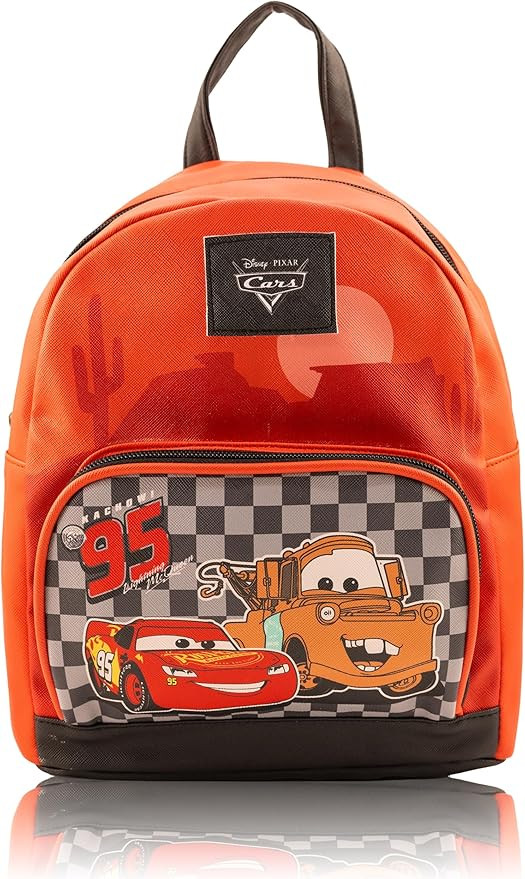 Disney Pixar Cars Lightning McQueen Mini Backpack | 10" PU Leather Backpack Purse for Kids & Adul... | Amazon (US)