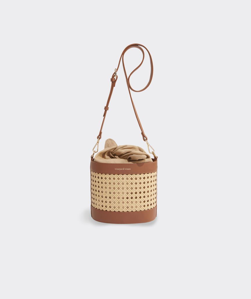 Caned Crossbody Bucket Bag | vineyard vines