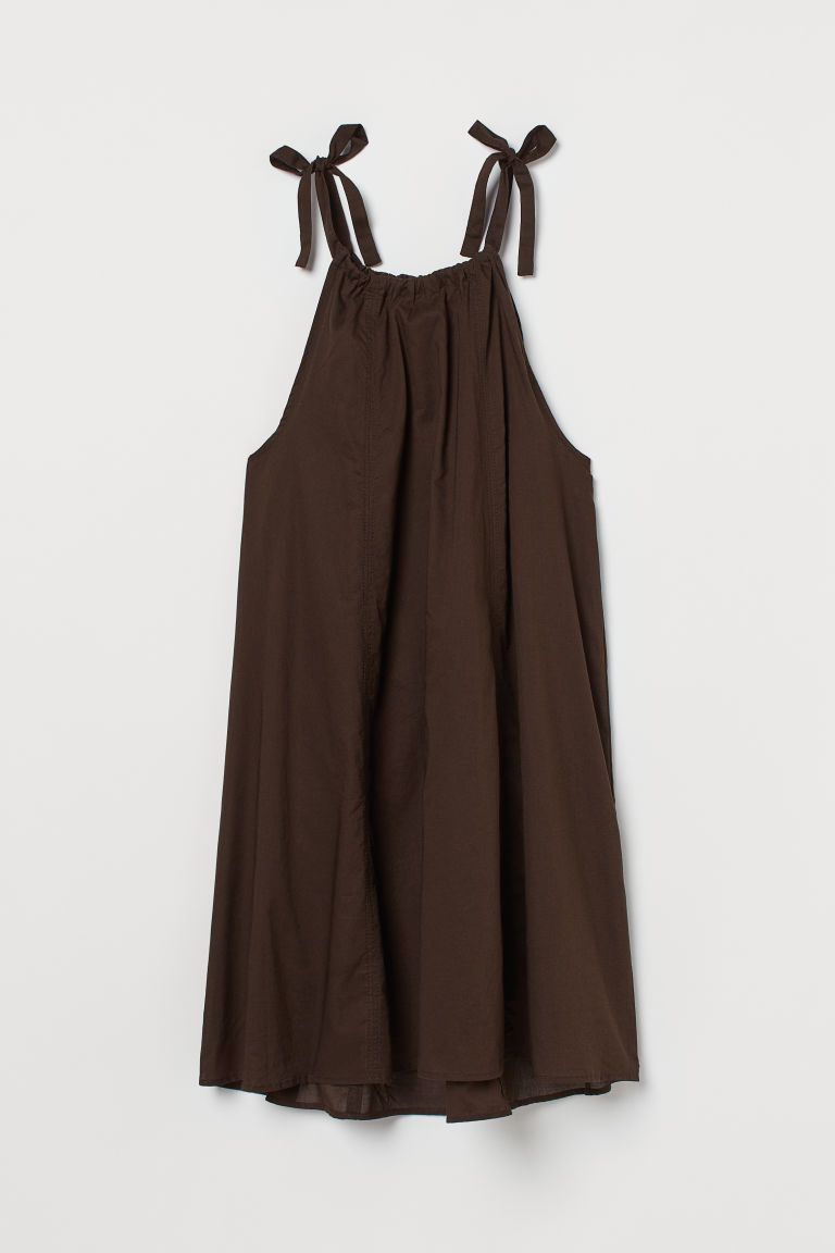 H & M - Sleeveless Dress - Brown | H&M (US + CA)