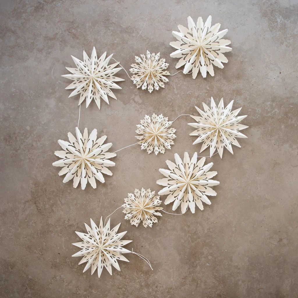 Artisan Snowflake Garland | Monika Hibbs Home