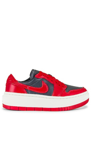 Air Jordan 1 Elevate Low Sneaker in Dark Grey, Varsity Red, & Snail | Revolve Clothing (Global)