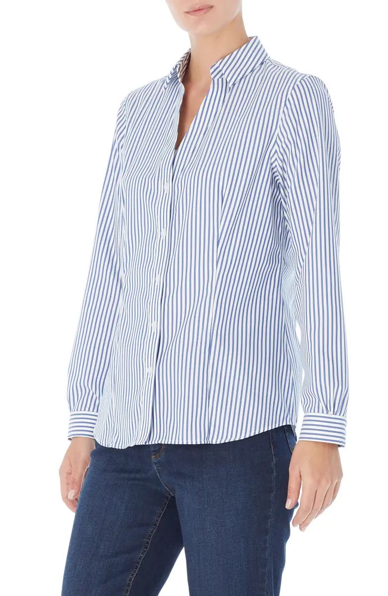 Jones New York Stripe Easy Care Button-Up Shirt | Nordstrom | Nordstrom