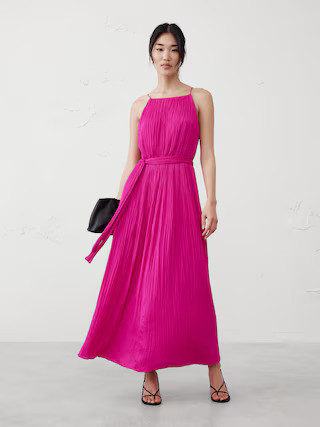 Fine-Gathers Maxi Dress | Banana Republic Factory