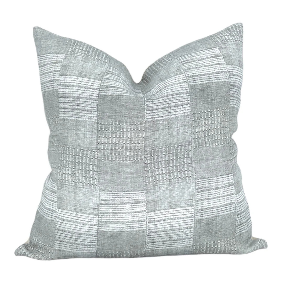 Gray Linen Pillow Cover: Modern Farmhouse Decor, Jennifer Shorto Simoun - Etsy | Etsy (US)