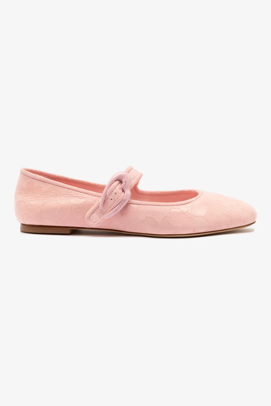 Verona Ballet Flat In Tulip Sakura Printed Suede | Larroude