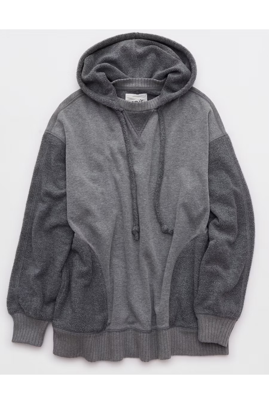 Aerie TrÃ¨s Chic Chenille Hoodie Women's Smoked Gray XXL | Aerie