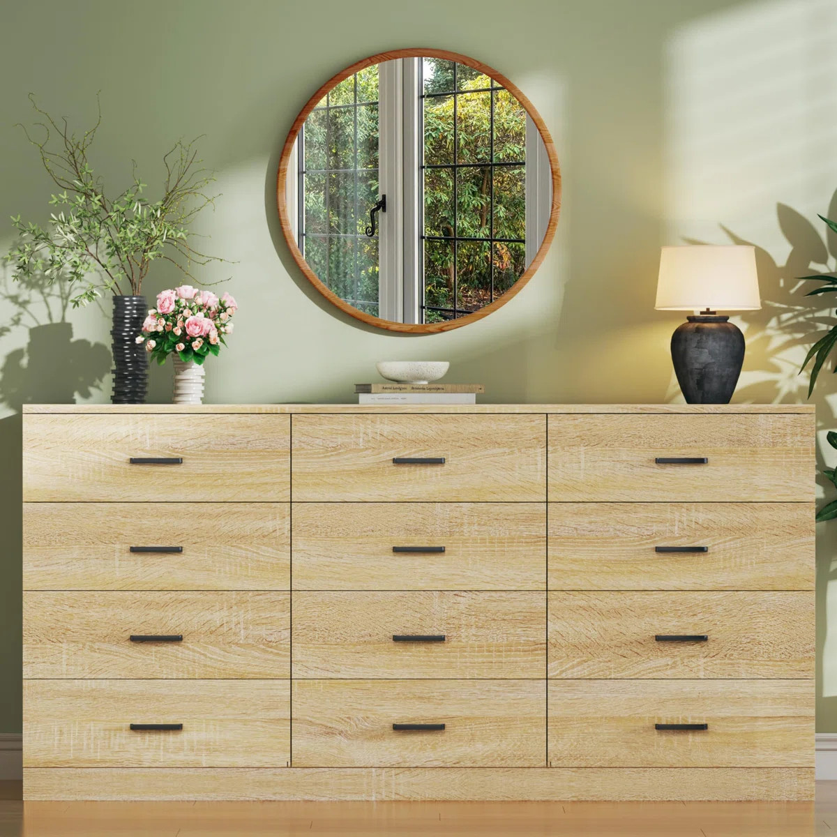 12-drawer Large Dresser 60" Wide Chest Of Drawers | Wayfair North America