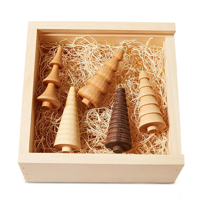 5 Pc Wooden Tree Ornament Gift Set | Bloomingdale's (US)
