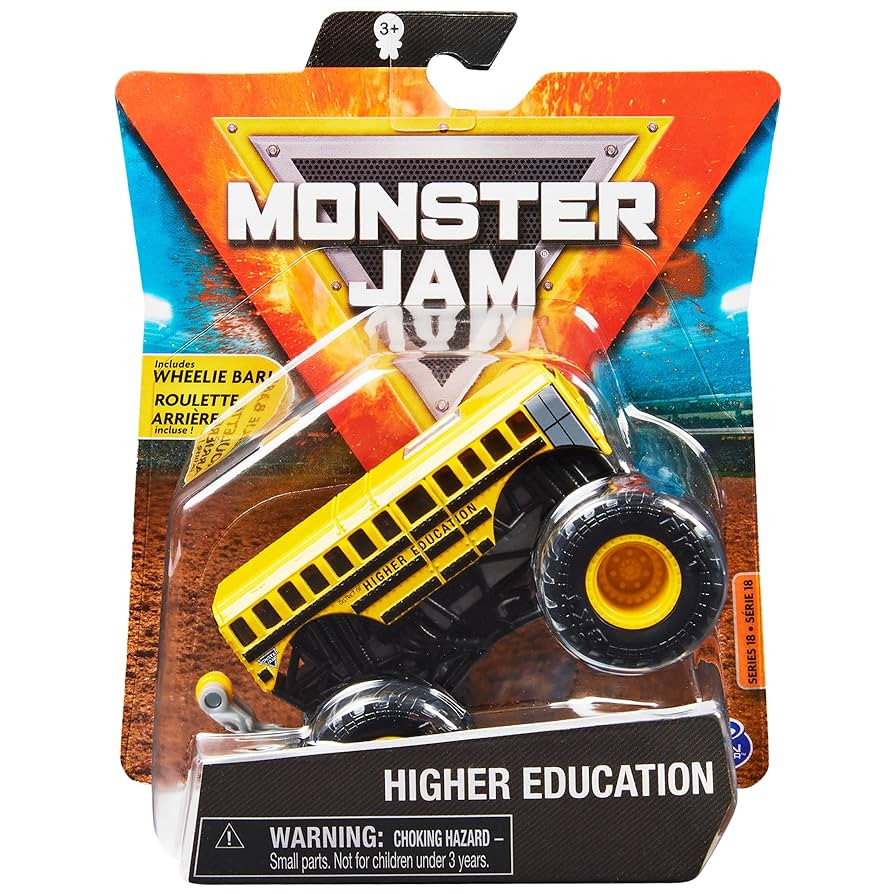 Monster Jam, Official Higher Education Monster Truck, Die-Cast Vehicle, Arena Favorites Series, 1... | Amazon (US)