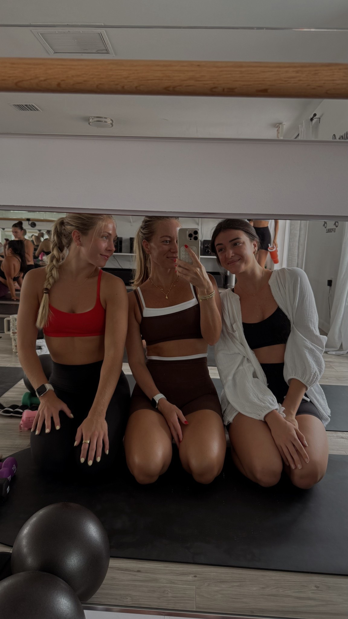 YPB studio flex set / the BEST Pilates & workout fit set material ever, period. 

Small in both!! 