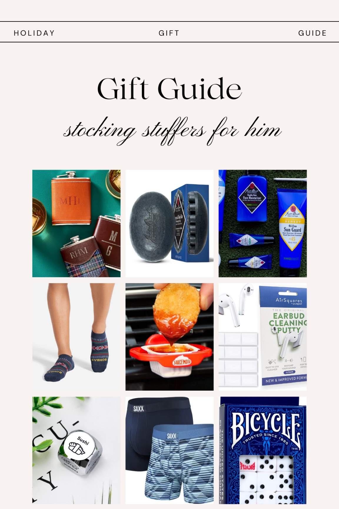 Stocking stuffers for him! 

#LTKHoliday #LTKMens #LTKGiftGuide