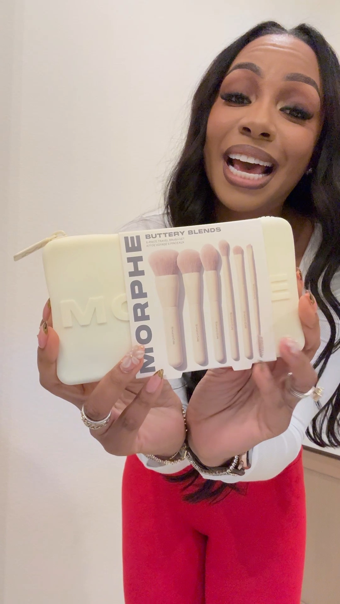 Travel set makeup brushes linked here 